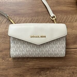 Michael Kors Cream Crossbody/Clutch Brand New